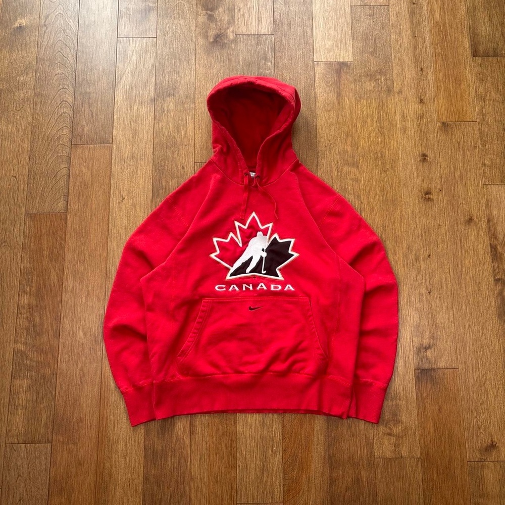 Nike Red Canada Hockey Logo Hoodie